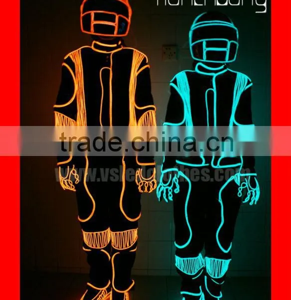 Fiber Optic Light Zippered Jumpsuit, Fiber Optic Stage Jumpsuit, Fiber Optic Dancer Jumpsuit