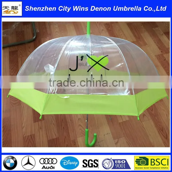 Wholesale Printed China Transparent Umbrellas With Plated Iron Ribs and Stick photo-3
