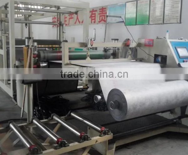 Black Polythene Waterproof Membrane Laminated With Polypropylene Non-woven photo-6
