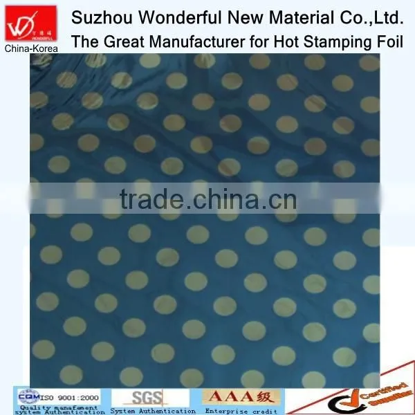 Dot Pattern With Black and White Color Hot Stamping Foil for Fabric photo-3
