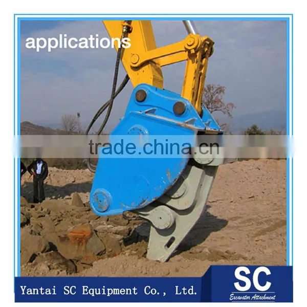 High Frequency Hydraulic Excavator Rock Vibro Ripper With DOUBLE Vibrating Motor