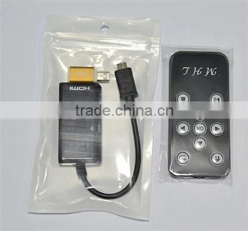 MHL Micro USB to HDMIHDTV Adapter + Remote Control For Samsung Cabletolink Top Quality photo-4