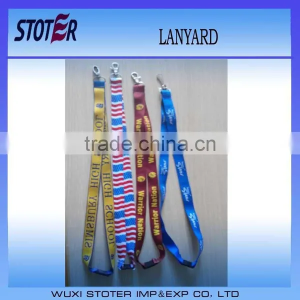 Polyester Lanyard Strap With Plastic Buckle
