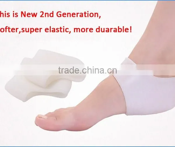 Silicone Foot Care Moisturizing Gel Heel Socks, Cracked Foot Skin Care Heel Protector, Massaging Heel Protection Cushion Pad. photo-6