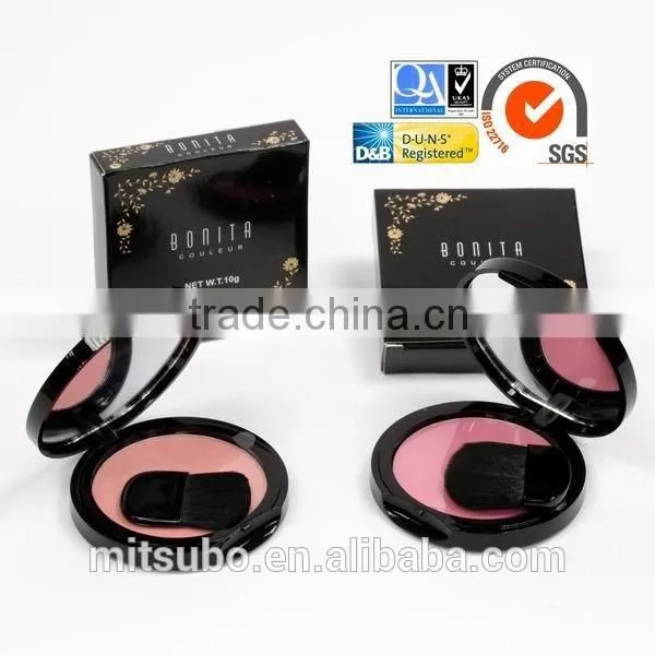 BONITA Sugar Blusher With Compact Mirror Included Brush Chemical Powder Blush photo-2