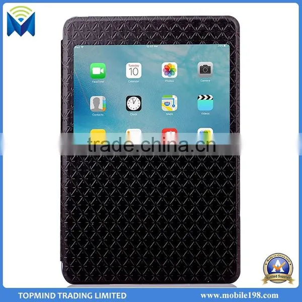 Diamond-shaped Style Flip Wallet Leather Case for IPad Mini 4 With Window View photo-2