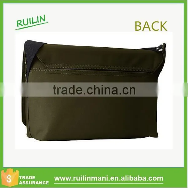 China Supplier Shoulder Messenger Bag Mens Plain Crossbody Messenger Satchel Folding Flap With Snap Closure photo-2