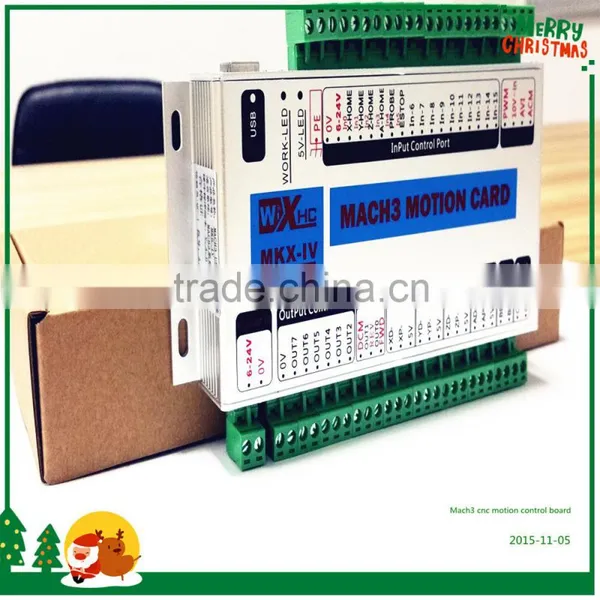 4 Axis USB Mach3pci Cnc Motion Controller Card, Cnc Control System,2000KHZ