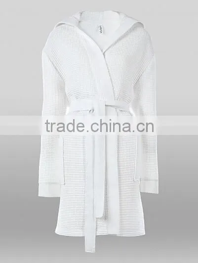 2015 New Arrival Women Printed Burn Out Coral Fleece Bathrobe Ladies Bath Gown Bobe photo-5