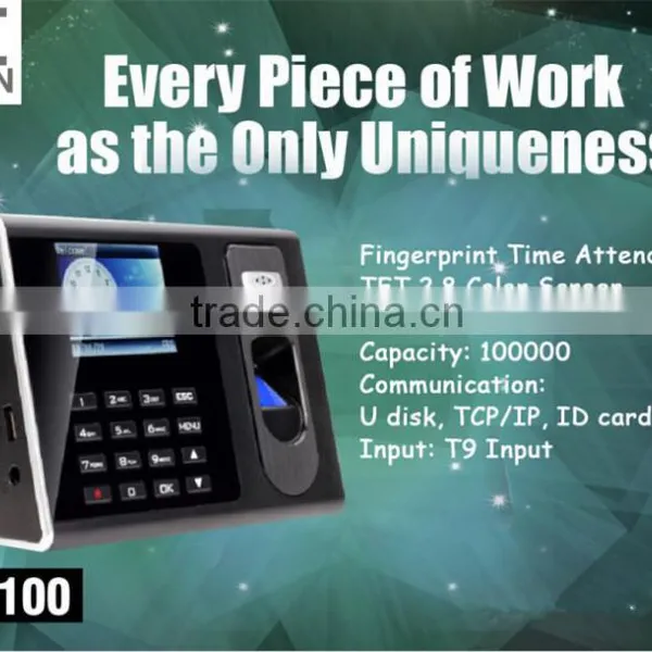OC100 TCP IP U-disk Optional RFID Function Fingerprint Time Attendance Access Control With High Qualtiy photo-3