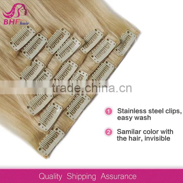 How Much Are Thick Human Cheap Best Indian Remy Clip In Hair Extensions photo-3