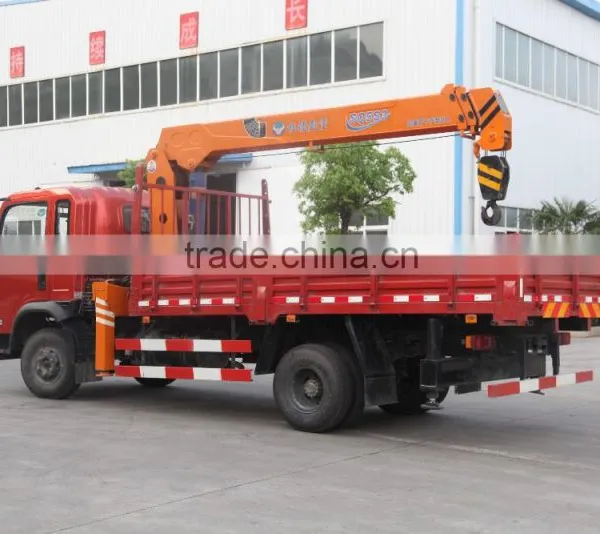 5 Ton Truck Mounted Crane SQ5S3 on Sale 125Kn.m at 2.5 m Crane Truck High Quality