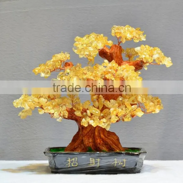 New Fashion Gemstone Tree Stone Crafts Citrine Crystal photo-2