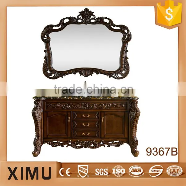 antique handmade solid wood solid wood bathroom cabinet