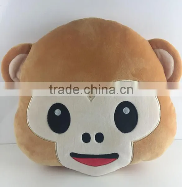 2015 Cute Monkey Soft Plush Floor Pillows Stuffed With PP Cotton