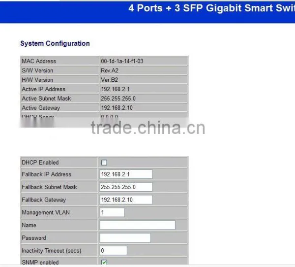 4 Ports Gigabit + 3SFP Web Management Fiber Switch photo-2