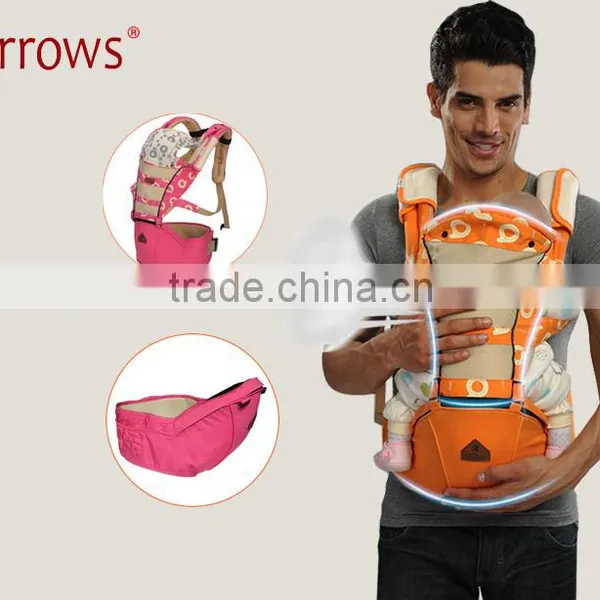 Baby Outdoor Backpack Hip Stool Seat Infant Kid Carriers Sling + Hip seat with Hood