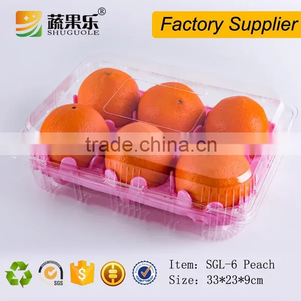 New Design Disposable Fruit Shaped Plastic Peach Packing Container photo-2