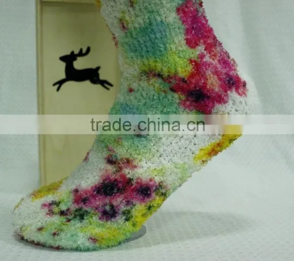Fluffy Socks Print Arts Circle Print Fluffy Socks Home Wear photo-5
