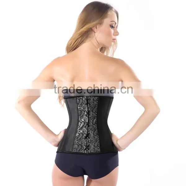 MIDNIGHT CLASPED OVERBUST CORSET WAIST TRAINER photo-4