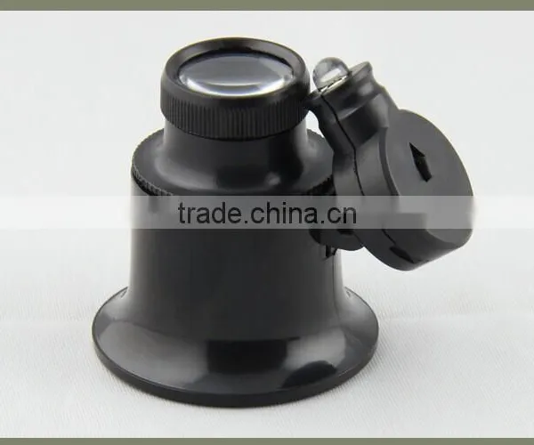 Single LED Light Round Plastic 20x Magnification Glass photo-2
