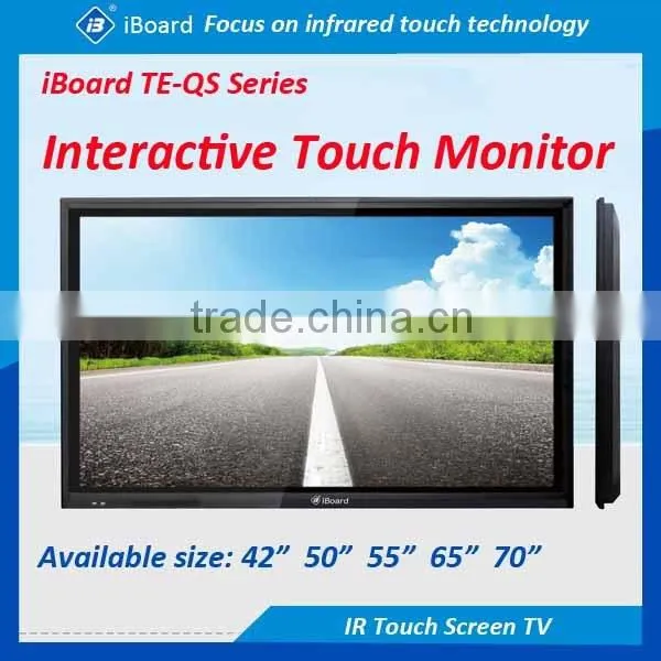 Hot Sales IR Interactive Flat Panel Display 65inch Led Touch Screen Monitor
