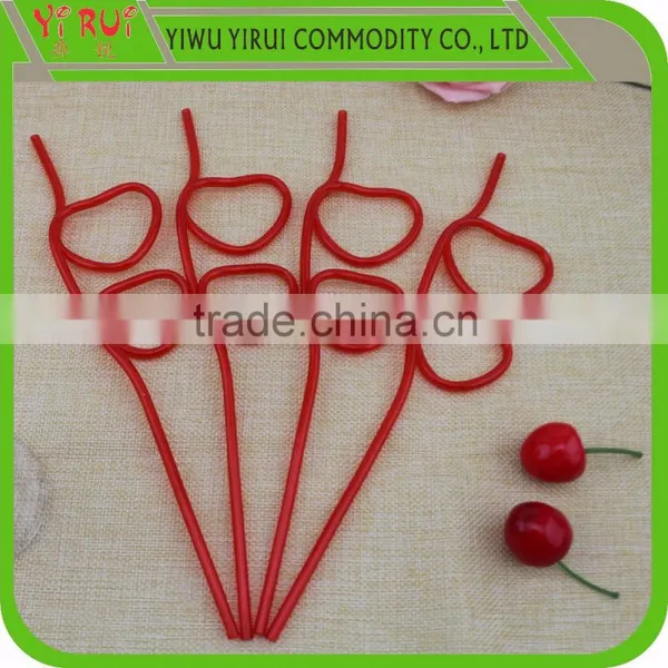 fantastic love plastic shape drinking straws