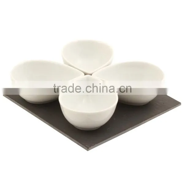 Handle Divided China Kitchen Cheap Food Ceramic Bowl Wholesale photo-6