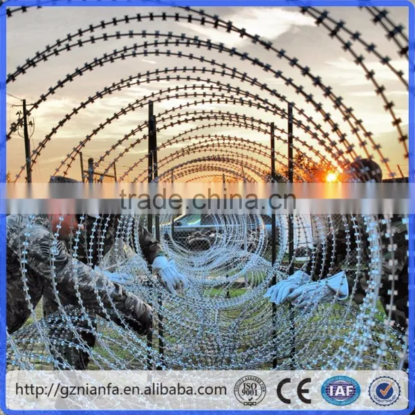 Stainless Steel Razor Barbed Wire/Galvanized Razor Barbed Wire/Barbed Wire(Guangzhou Factory) photo-4