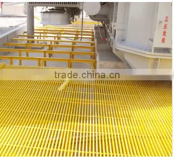 Yellow Color FRP Pultruded Grating /fiberglass Rail Fence photo-5