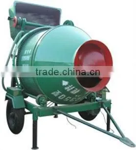 350l Manual Double Shaft Electric Motor Concrete Mixer With Pump photo-4