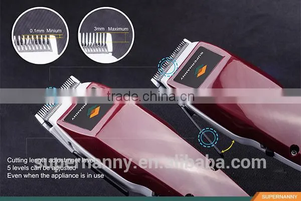 Supernanny Red Classic Hair Clipper/ Trimmer With Cord for Barber Shop/ Salon photo-4