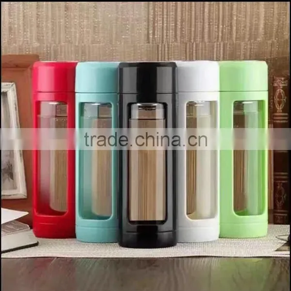 BPA-Free Glass Water Bottle With Lid Protable photo-5