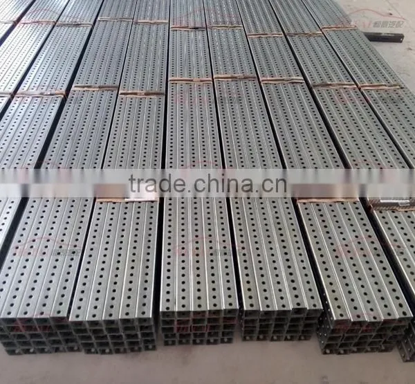 Outdoor Galvanized Perforated Metal Steel Sign Stake Support