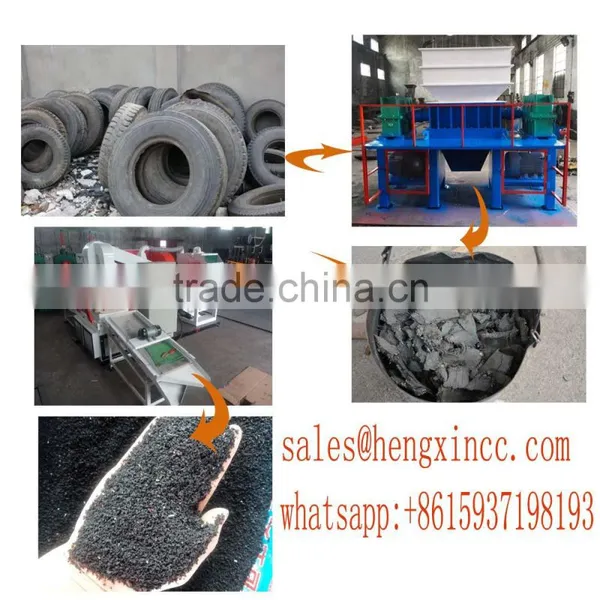 Tire Rubber Crusher / Waste Tyre Recycling Shredder photo-3