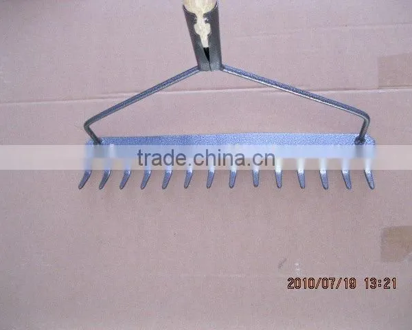 Metal Garden Rake Head 10 12 14 16 18 Teeth Hand Tool photo-3