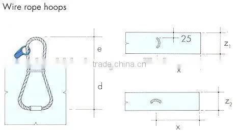 3/8" x 9" Cast in Wire Lifting Loops photo-3