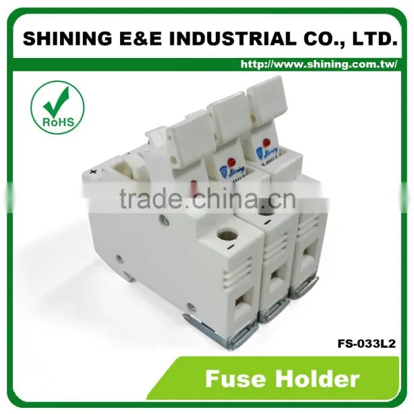 FS-033L2 With LED Indicator 380V 32A 3 Pole 10x38 Fuse Carrier photo-3