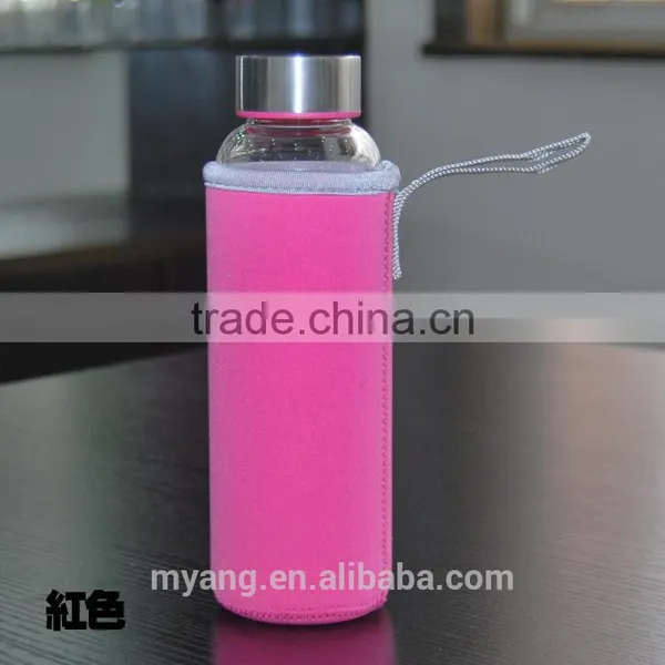 Promotional High Borosilicate BPA Free Heat-Resistant Sports Glass Water Bottle With Bottle Bag BPA FREE Customerized photo-6