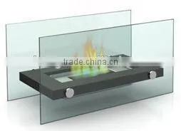 Free Standing Fireplace , Portable Metal and Crushed Glass Fireplace photo-2