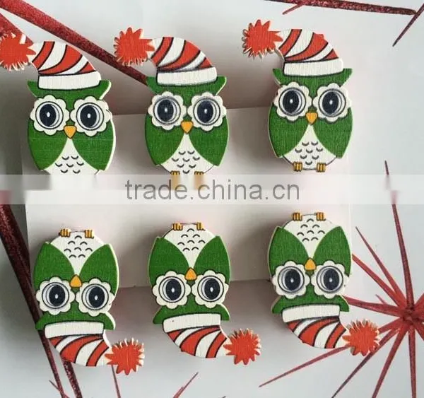 Wooden Decoration Wooden Pegs,decoration Clips Owls Pegs Gifts photo-3