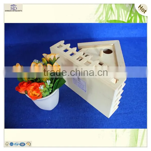 Custom Design Craft Unfinished Decorative Plywood Wooden Bird House photo-5