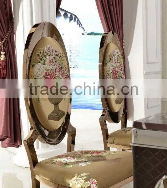 TH372 Dining Furniture Design Stainless Steel Frame Marble Top Dining Table photo-4
