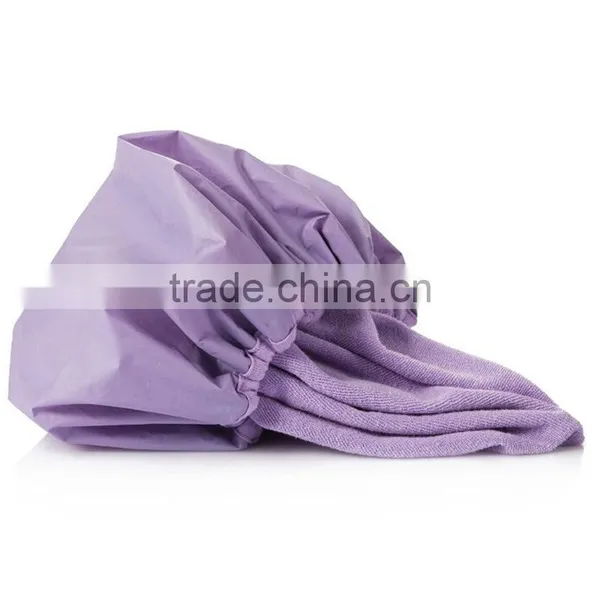Q090 Pe+ Microfiber Cute Home Furnishing Waterproof Shower Cap photo-2