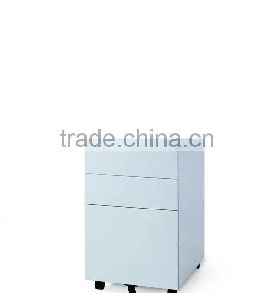 3 Drawers Metal Cabinet Pedestal Without Top Desk Cabinet photo-3