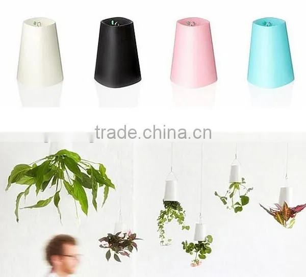 Creative Hanging Decorative Plant Pots Indoor,Colored Plastic Plant Pots photo-5
