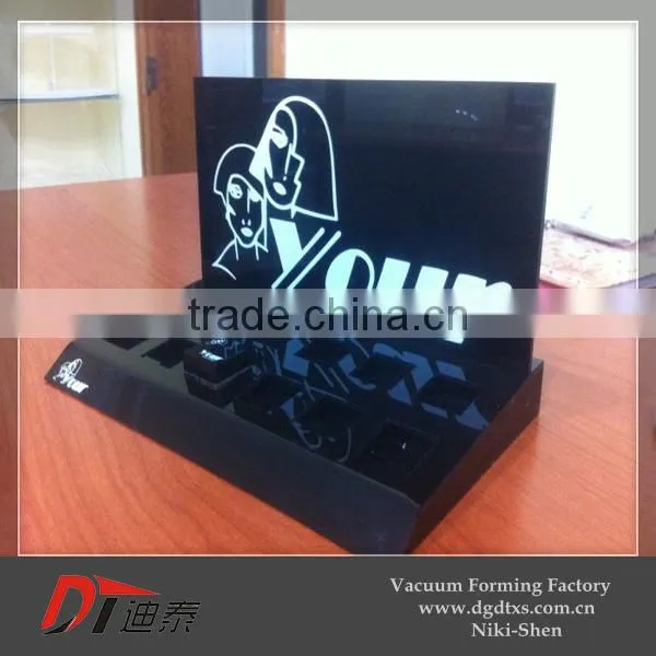 OEM Designed Store Plastic Display Rack by Vacuum Forming