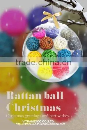 Rattan Balls Decor Different Sizes photo-2