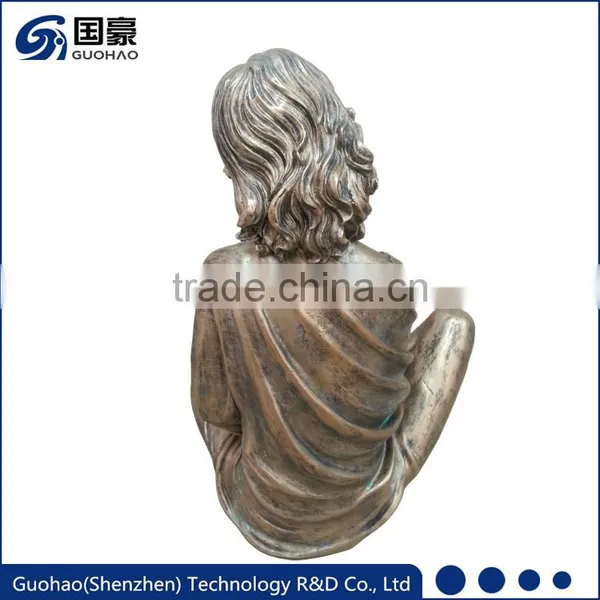 Life Size Bronze Girl Reading Statue Sculpture Decoration photo-2