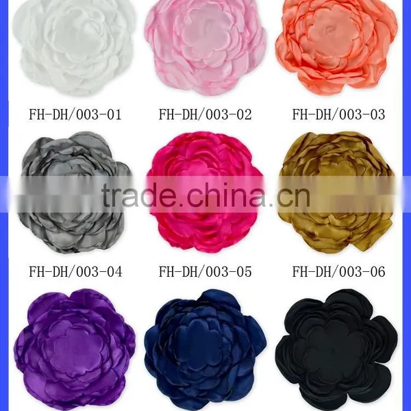 Plain White 8 Layers Christmas Ribbons Satin Flower Christmas Wedding Decorations Artificial Chrysanthemum Flower photo-6